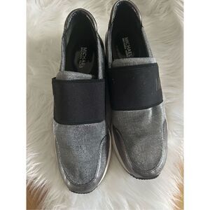Michael kors black and silver shoes size 7.5 sneakers